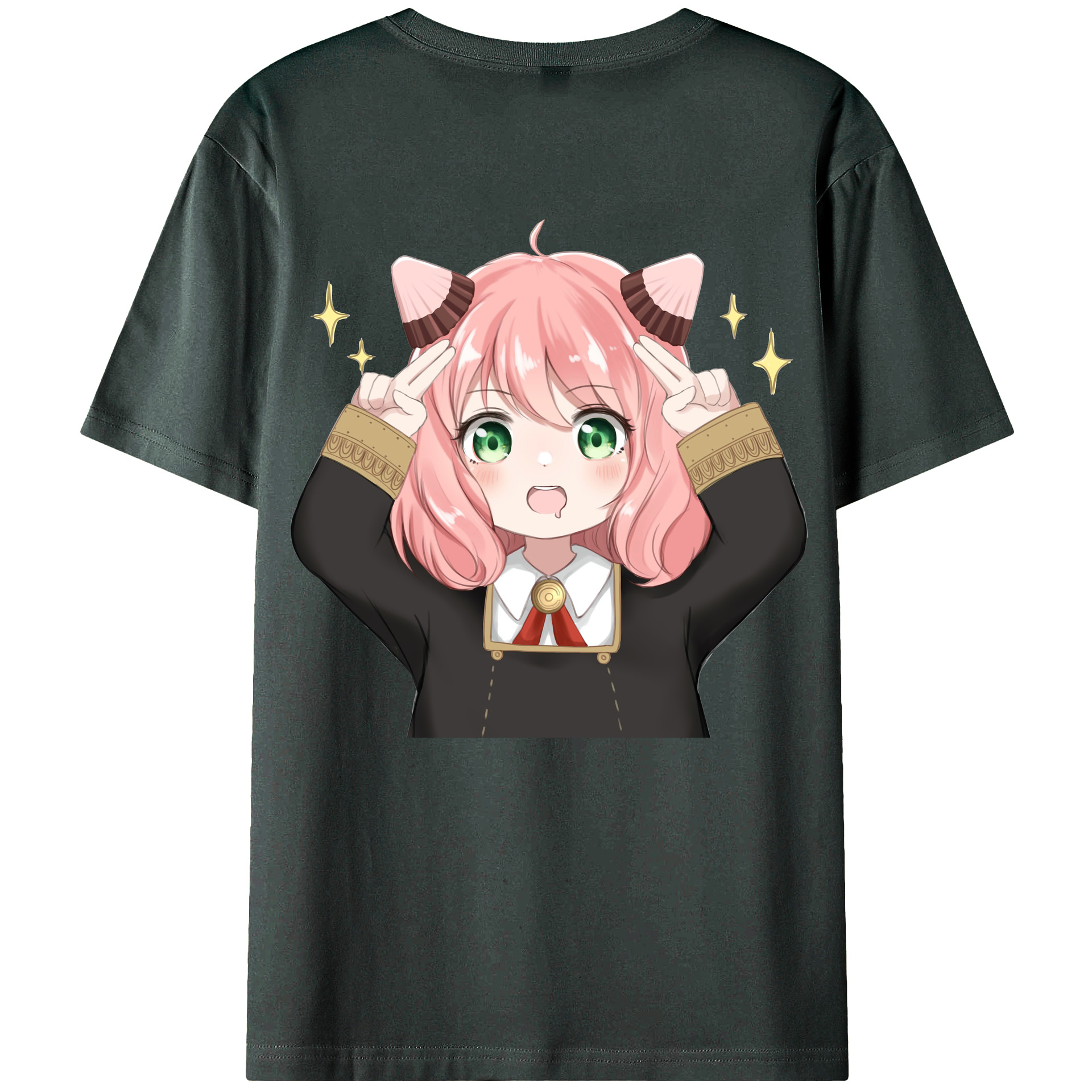 （画像用） SPY×FAMILY间谍家家酒 綿100％ メンズ半袖Tシャツ（バックプリント） 通気性